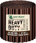 Land Guard Corrugated Garden Edging Border, 12" x 50' Landscape Paver Edging, Tall Landscape Edging, Fence for Garden, Flower Bed, Lawn and Landscape Edging (Brown) by LandGuard