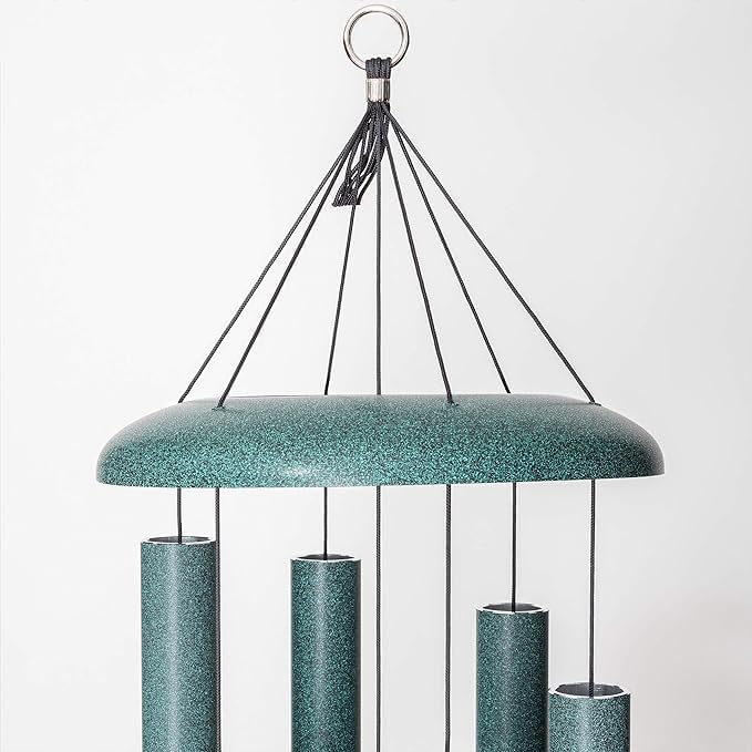 44" Aluminum Wind Chimes - Premium Wind Chime to Create a Zen Atmosphere - Wind Chime Suitable for Outdoor, Garden, Patio, Backyard, Garden Decoration with Wind Catcher Decor Gift (Green) - Image 5