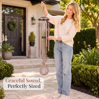 37" Memorial Hummingbird Wind Chimes for Outside, Sympathy Gifts - Image 2