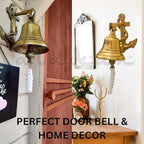 Anchor Ship Bells - Large Dinner Call Bell Indoor Outdoor Wall Mount Decorative Bell Loud House Bell for Door Pub Office Last Order School Call Bells - Image 4
