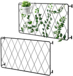 MyGift Wall Mounted Metal Garden Trellis for Climbing Plants, Set of 2 - Image 5
