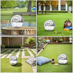 Outdoor Gazing Globe 225mm Stainless Steel Reflective Garden Decor - Image 3