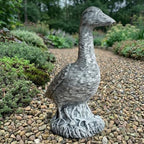 OLOMA Concrete Goose Garden Statue Outdoor Lawn Decor Handmade Realistic Cement Waterflown Bird Sculpture Weather Resistant Yard Ornament Farmhouse Garden Accent Patio Porch Landscaping Decoration - Image 6