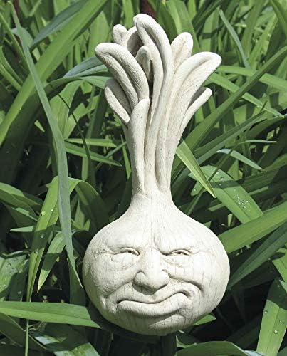 Carruth Studio, Ornery Onion Figurine, Original Sculpture Handcrafted in Stone, Artisan Made - Image 4