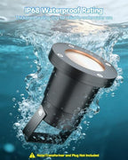 Underwater Pond Lights 12V IP68, Replaceable 5W MR16 Bulb, 1-Pack - Image 2