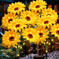 4Pack Sunflower Solar Lights Outdoor Waterproof Stake Light for Pathway by echosari