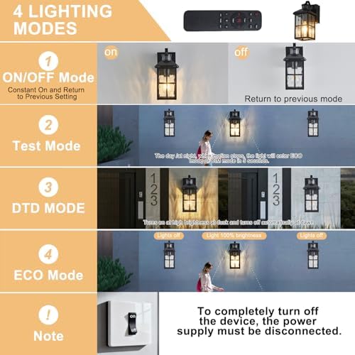 Porch Lights with GFCI Outlet with Remote - Image 4