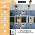 Porch Lights with GFCI Outlet with Remote - Image 4