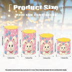 Set of 4 Easter Eggs Flameless Candles with Remote Cartoon Bunny Outdoor Battery Operated Candles with Timer Flickering LED Elictric Pillar Lights for Indoor Outdoor Holiday Decor - Image 4
