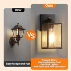 Dusk to Dawn Exterior Lighting Fixtures Outdoor Porch Light Wall Sconce - Image 4