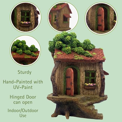 PRETMANNS Fairy Houses for Outside - Treehouse Fairy Garden Kit - Image 2