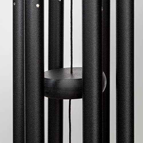 Corinthian Bells 27 Inch Black Wind Chimes for Outside, Modern Outdoor Metal Wind Chime for Patio Decor, Made in USA - Image 4
