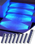 DetarZinLED Blue Solar Step Lights for Outside IP68 Waterproof Led 8 Pack by DetarZinLED