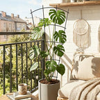 Thealyn 32" Metal Plant Trellis, Climbing Plant Support, 4 Pack Black - Image 5