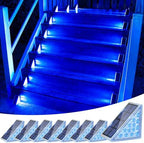 VOLISUN Solar Stair Lights 8 Pack, Solar Step Lights Outdoor Waterproof by VOLISUN
