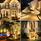 Solar Spotlights Outdoor Waterproof, Warm White Landscape Lights - Image 2