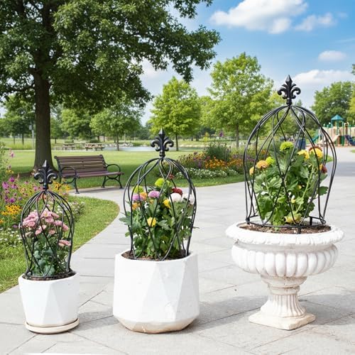 3PCS Metal Trellis Set for Climbing Plants - Indoor & Outdoor Decor - Image 5