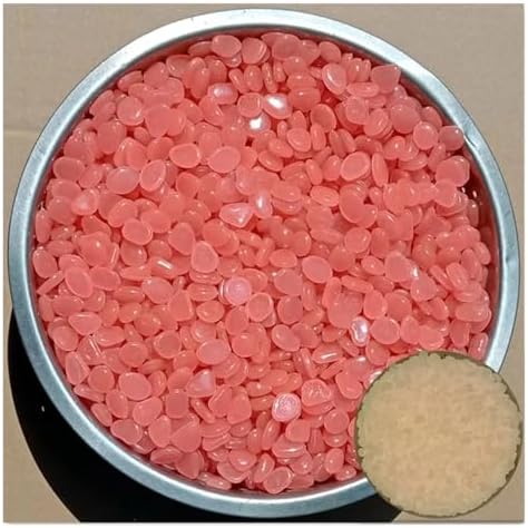 Decorative Rocks 500pcs Luminous Stones Glow in The Dark Rocks Outdoor Decorative Stones Garden Pebbles Glowing Rocks DIY(Color3) - Image 2
