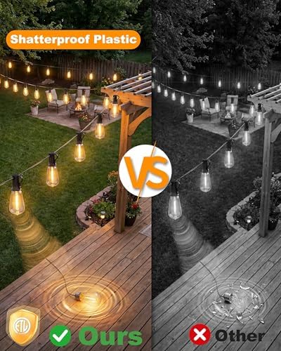 Outdoor String Lights, 108FT (30+1) ST38 String Lights for Outside - Image 3