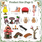 101Pcs Fairy Garden House Resin Accessories,Miniature Fairy Figurine,Animal - Image 2