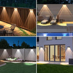 Solar Fence Lights Outdoor, IP55 Waterproof Solar Lights 3 Color Modes(3000K/4000K/6000K) Fence Light Solar Powered for Outside, Backyard, Railing, Steps, Patio and Wall Lighting（12 Pack） - Image 7