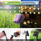 Solar String Lights Outdoor Waterproof, 1 Pack 50 LED 2.3CM 23 FT Each, Solar Powered Patio Lights with 8 Lighting Modes for Garden Yard Porch Wedding Party.. (Warm Color) - Image 3