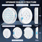 Homly Rechargeable Submersible Pool Lights with Wireless APP Control, Waterproof Underwater Smart LED Lights Controlled Multiple Lighting Modes, 4000mAh Magnets Light for Multi Scene Pool Decoration - Image 5
