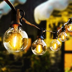 Outdoor String Lights 100FT LED Outside Patio Light Updated Waterproof Gazebo Lighting Shatterproof UL Listed G40 Globes 0.6W Efficient Connectable Decor Yard Café Exterior by VocevosLighting