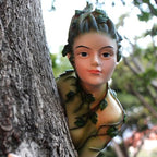 Mystical Tree Hugger Face Sculpture - Breathtaking Courtyard & Garden Ornament for a Whimsical Outdoor Space - Image 5
