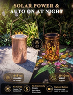 Hummingbird Solar Lantern, Waterproof Colorful Outdoor Garden Light - Image 2