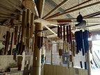 JYDQM Garden Wind Chimes Bamboo Wind Chime Wooden Feng Shui Windchime Birdhouse Melodic Chime Melody Wind Bell Indoor Outdoor - Image 2