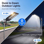 Solar Street Lights Outdoor Waterproof 1 Pack, Dusk to Dawn Outdoor Lights - Image 5