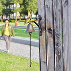 Cast Iron Doorbell Wall Bell Indoor Outdoor Din Cast Iron Doorbell Siskin Dinner Bells Wall Bell Hanging Bell Front Door Decorative Doorbell - Image 4