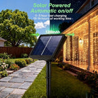 2 Pack Solar Curtain Light Outdoor, 30ft x 10ft, 660 LEDs in Total Solar Powerd String Lights Waterproof Outside for Garden Party Wedding Decór - Image 3