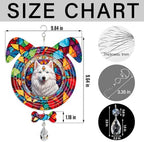 American Eskimo Dog Ears Wind Spinner, American Eskimo Wind Spinner Hanging for Yard and Garden (American Eskimo) - Image 2