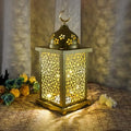Candlestick Candle Barrels Moroccan Style Retro Lanterns Projection Lights Hollowed-Out Decorations Home Ramadan Hanging Outdoor Indoor Courtyard Porch Festival Weddings by Unknown