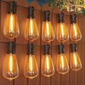 GPATIO 200FT(100FT*2Pack) Outdoor String Lights, Waterproof Patio Lights with 104 Dimmable Hanging Lights Globe ST38 Bulbs, 2700k Shatterproof for Backyard Gazebo Porch Garden Outside Decor by AddforPatioMakeover