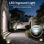 7W 6500K 6-Inch 120V LED Outdoor Landscape Ground Lights 4 Pack - Image 6