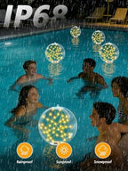 2Pack Floating Pool Lights, 15Inch Solar Powered Pool Ball Light That Float - Image 3