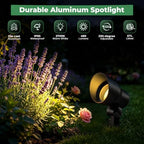Gardencoin Low Voltage Landscape Spotlight, 12V LED Outdoor Spot Lights with 4W G4 Replaceable Bulb, Wired Waterproof Aluminum Up Lighting Fixture for Yard, Garden, House, Tree, Lawn (24 Pack) - Image 2
