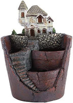 Succulent Plant Pot Container Herb Flower Basket Planter Home Garden Decor, Sky Garden Planter Herb Flower Cactus Succulent Plant Resin Pot Box Container(Cottages) by LIYJTK