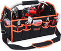 Kowsinde 16 Inch Tool Bag, Electrician Tool Bag, Open Top Tool Bags, 26 Pockets Can Hold Many Tools, Steel Handle and Removable Shoulder Strap by KOWSINDE