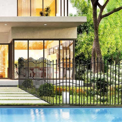 No Dig Garden Fence 40" H x 22.5'L Decorative Yard Dog Outdoor Panels - Image 6