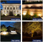 Gardenreet Low Voltage Wall Wash Lights - 12V Solid Brass LED Flood Lights Outdoor, Landscape Wired Waterproof, Bronze Wide Angle Lighting for Tree Garden Patio with 2700K 3W 270LM G4 Bulb 10 Pack - Image 5