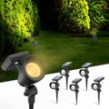 Solar Lights Outdoor, Solar Spot Lights Outdoor, 6 Pack IP44 Waterproof Solar Spotlights, Auto On/Off Solar Powered Garden Lights for Yard Pathway Driveway (Warm White) Bright Pathway by AZIRIER