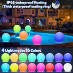 Bud K Solar Floating Ball Pool Lights 4 Pack, 14 inch Floating Pool Lights Solar Powered w/ 16 Light Modes, Inflatable Led Light Pool Balls, Light Up Beach Balls for Pool Decorations Outdoor - Image 3