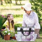 Watercolor Octopus Garden Tool Bag Organizer Heavy Duty Ocean Gardening Tote Bag with 10 Pockets for Women Men Gardening Gifts - Image 6