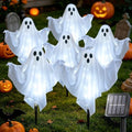 6-Pack Solar Ghost Lights for Halloween Decorations Outdoor Cool White by FairyGlimStringLights