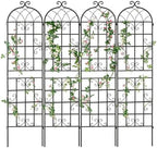 Garden Trellis for Climbing Plants Outdoor, 4-Pack 86" Metal Rustproof by Unknown