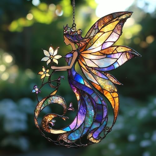 Flowers Fairy Acrylic Suncatcher by AVAGAN